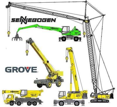 �������� � ���������� ����� - GROVE, Sennebogen