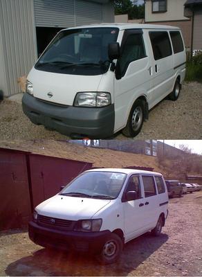 NISSAN VANETTE 2002 + TOYOTA LITEACE NOAH 2001